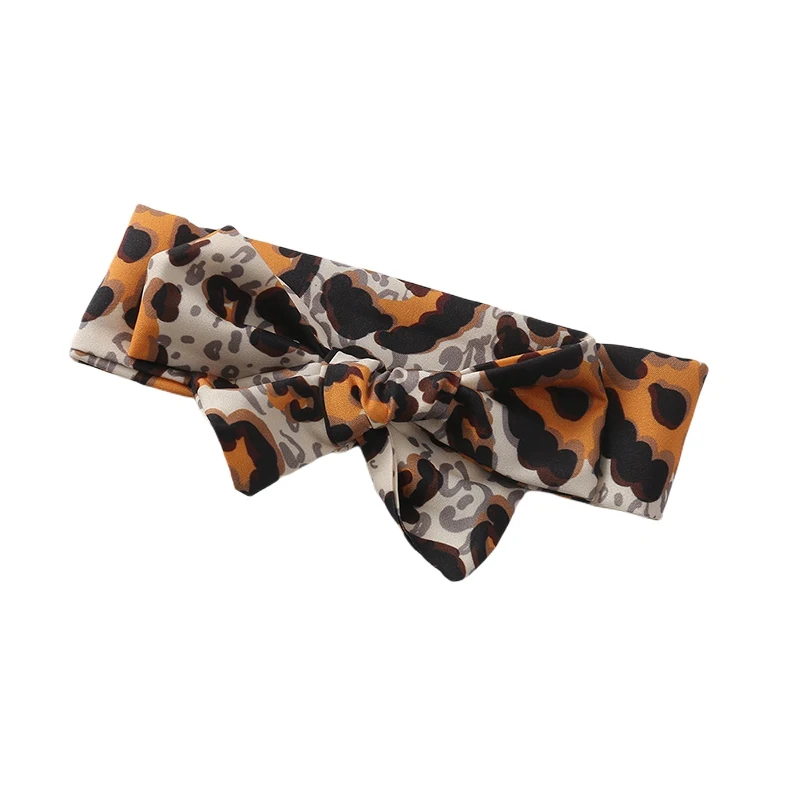 

Infant Baby Leopard Clothing Set Girls Kids Short Sleeve Top And Pants And FreeHeadband Children Gilrs Summer O-Neck Clothes