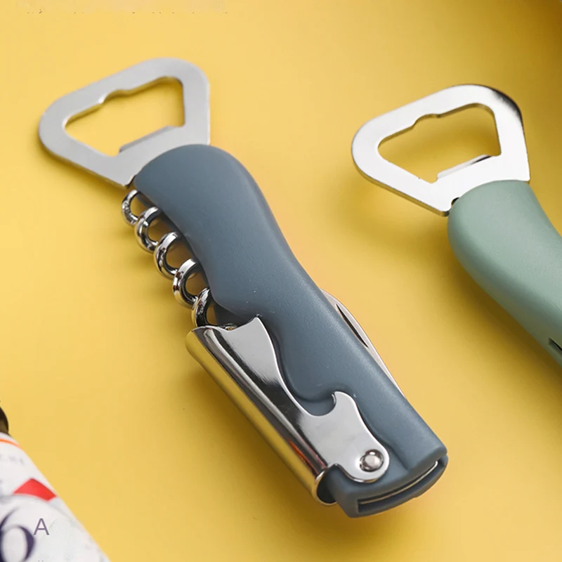 

4 в 1 открывалка для бутылок, портативная Бытовая многофункциональная открывалка для пива, вина, открывалка для бутылок с ножом, аксессуары д...