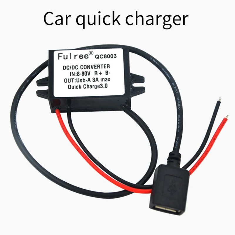 Адаптер питания USB QC3.0 для Huawei iphone от 8 до 80 В 3 7 12 А 36 Вт|Инверторы и конвертеры| |