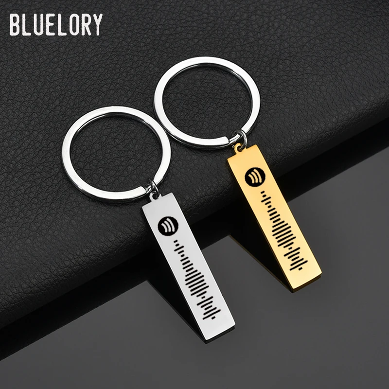 Брелок для ключей Bluelory с изображением любимой песни женщин и мужчин брелок из