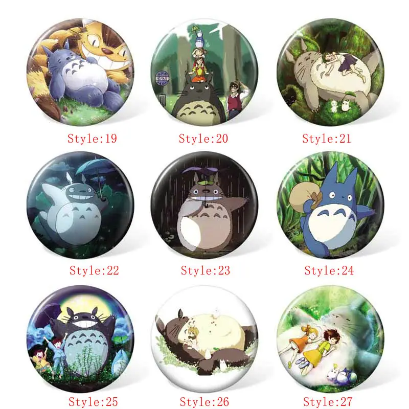 58 мм Мой сосед Тоторо Аниме значок косплея Мультяшные Броши коллекция булавок
