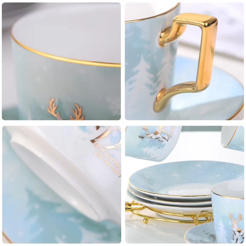 

Original Design Ceramic Coffee Cup Saucer Set European Tea Set English Afternoon Tea Cup Concentrated Cup Latte Cup Gift Select