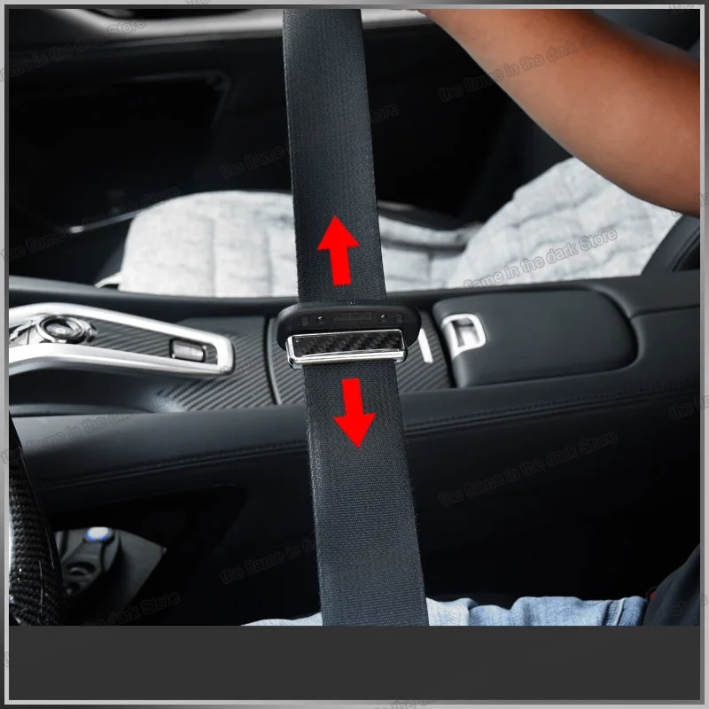 

Lsrtw2017 Carbon Fiber Abs Car Seat Safety Belt Securing Clip Limiter