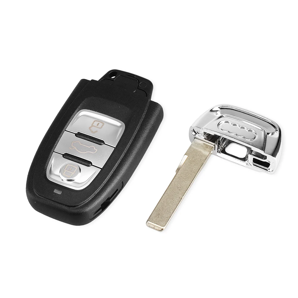 KEYYOU Cut/Uncut Key Blade Car Remote Smart Shell для Audi A4/S4/A5/S5/Q5 2007 2008 2009 2010 2011 2012 2013 2014 2015 2016|Ключ от