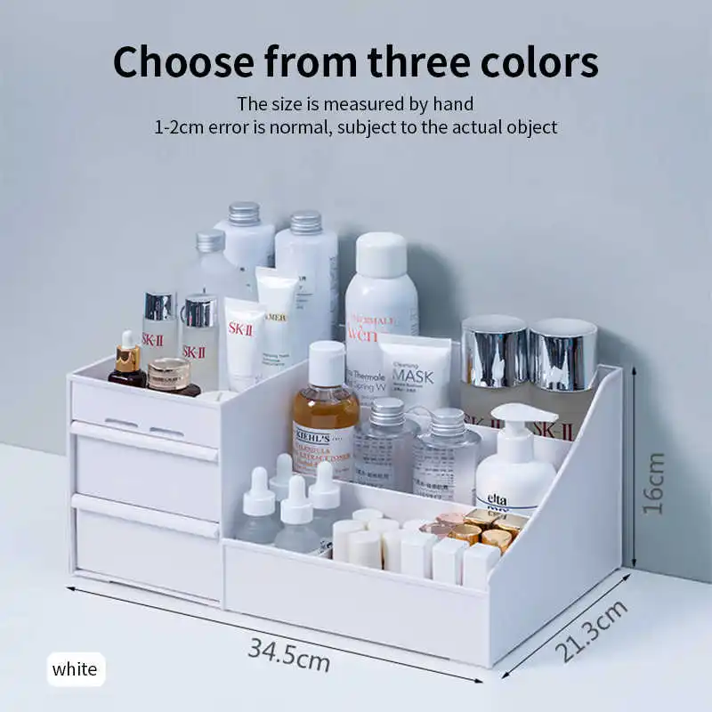 Органайзер для косметики большой емкости Настольный ящик хранения ювелирных