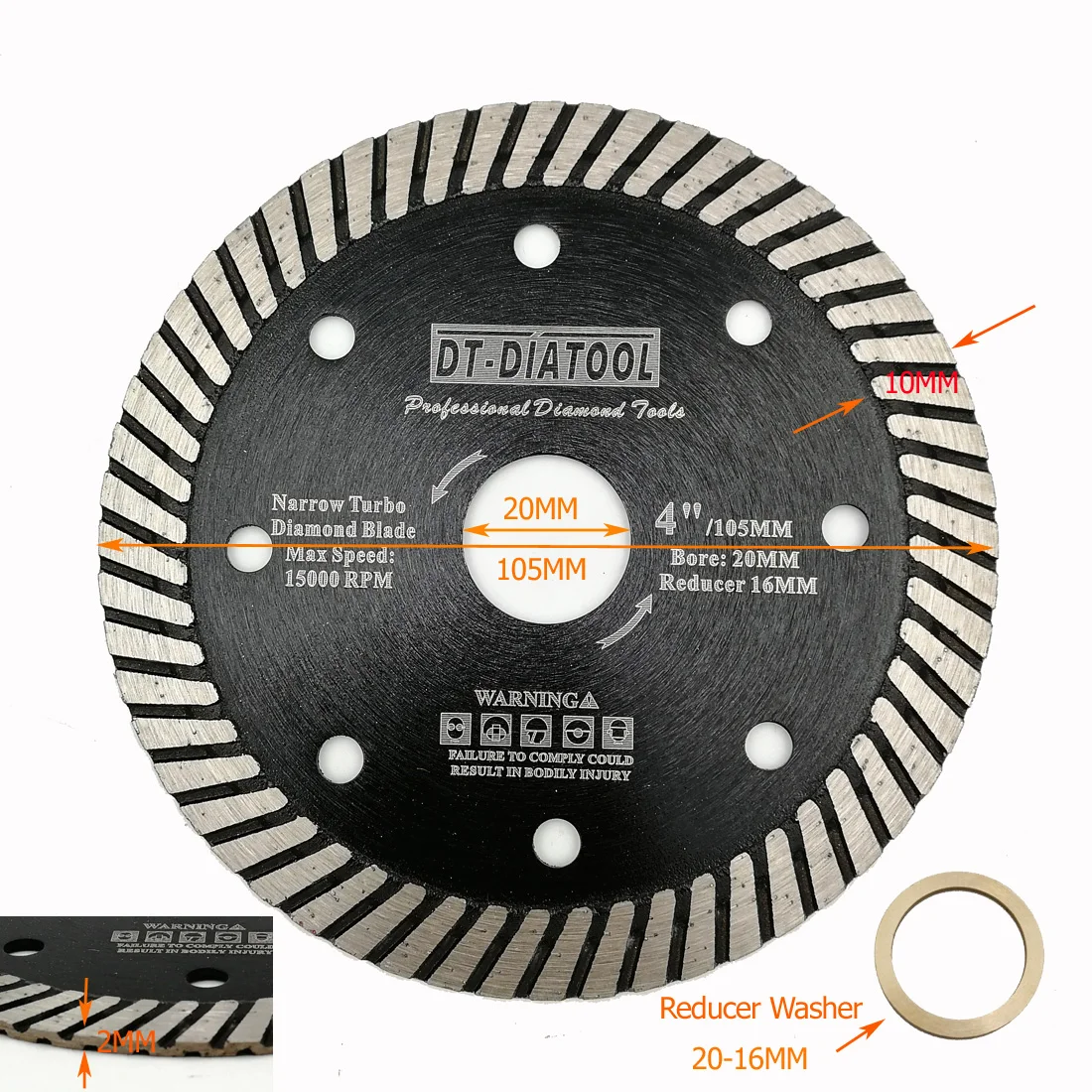 Бриллиантовые узкие турбопильные диски с несколькими отверстиями бриллиантовые