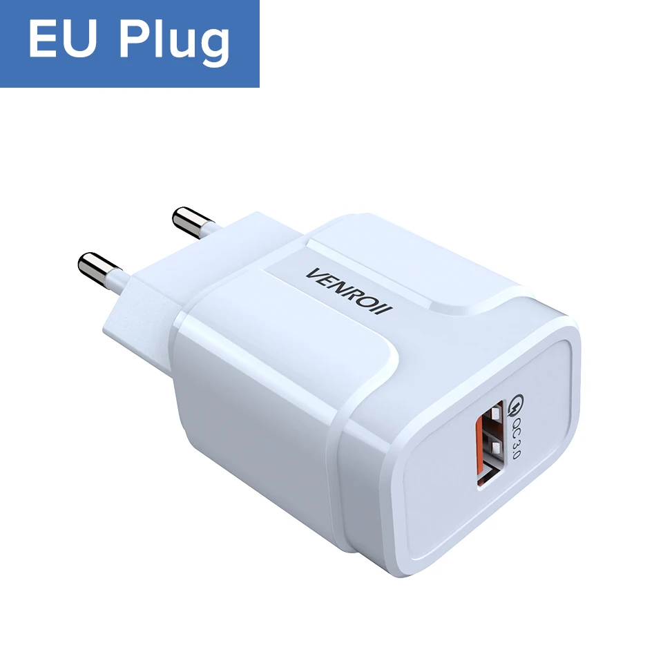 White EU Универсальное зарядное устройство USB 5 в 3 А для планшета, сотового телефона, настенное зарядное устройство для samsung, huawei, Xiaomi, Oneplus QC3.0, адаптер для мобильного телефона - Тип штекера: White EU