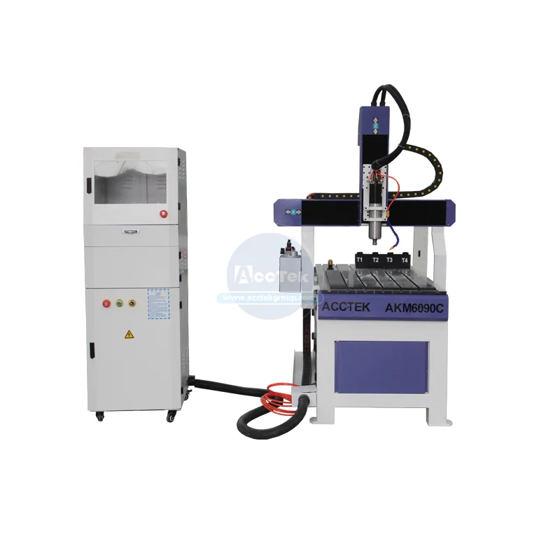 

Acctek 6090 mini wood cnc milling machine 3d 4 axis atc cnc router machine AKM6090C