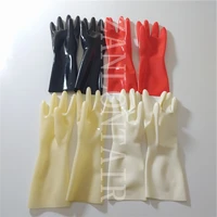 flash sale sexy exotic latex red black white nude color party club wear show one time molding gloves mitten