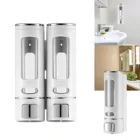 Настенный дозатор для мыла, 400 мл, с однойдвумя головками