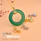 S925 Стерлинговое искусственное украшение, зажим, Нефритовая подвесная Пряжка из нефрита, трикотажные материалы для рукоделия