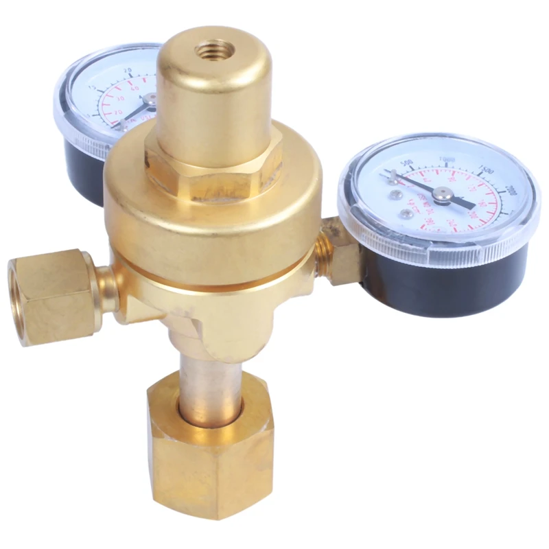 Mini Argon Co2 Gas Bottle Pressure Regulator Mig Tig Welding Flow Meter Gauge W21.8 1/4 Thread 0-20 Mpa |
