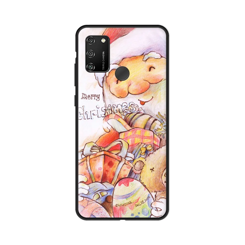 Рождественский чехол с Санта Клаусом для Huawei Honor 10i 10 Lite 20 Pro 30 20i 30i 20S 30S рисунком