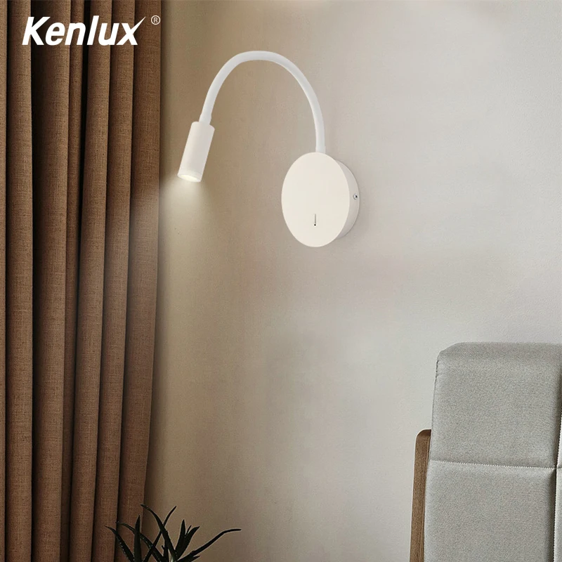 Современная Минималистичная светодиодная алюминиевая лампа прикроватная