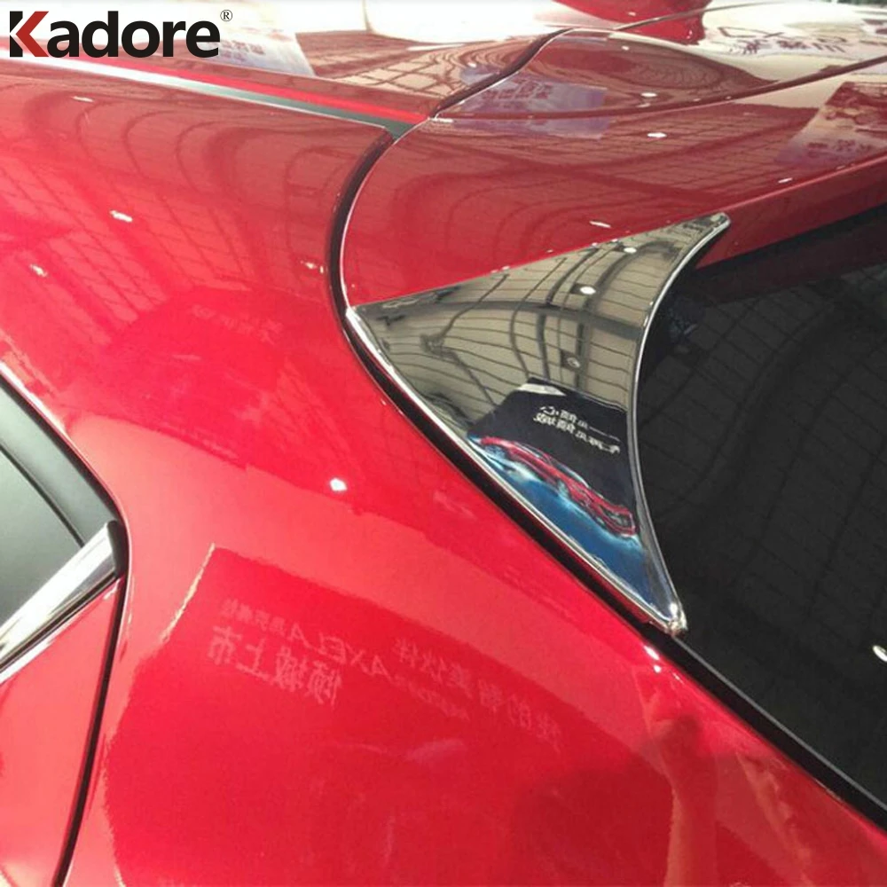 Для хэтчбека Mazda 3 M3 Axela 2014 2015 хромированный задний спойлер заднее боковое окно