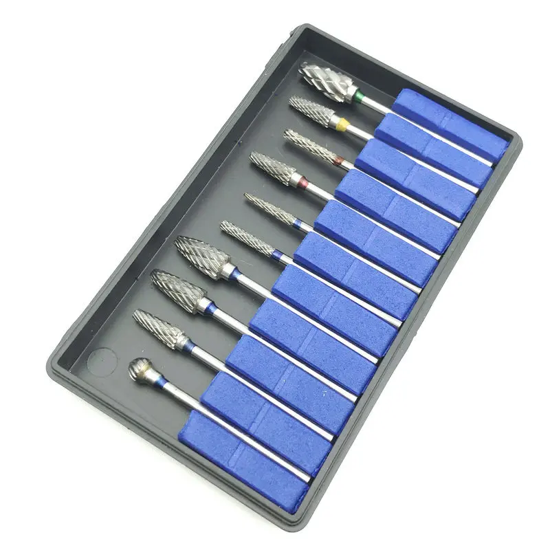 Фрезы из карбида вольфрама HP 10 шт./компл. твердосплавные фрезы для ногтей