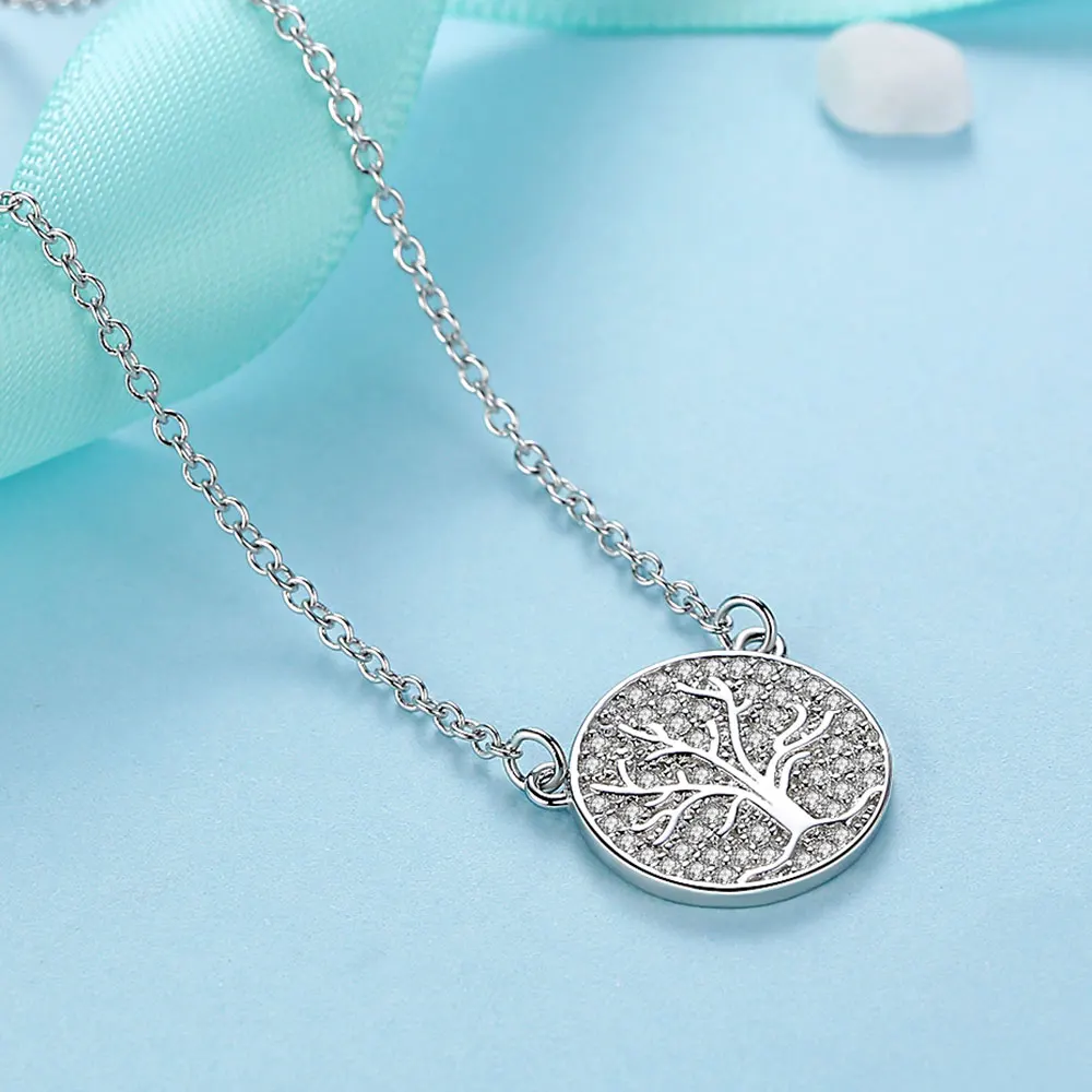 Новинка 2020 роскошный кристалл циркон семейное древо жизни круглый кулон