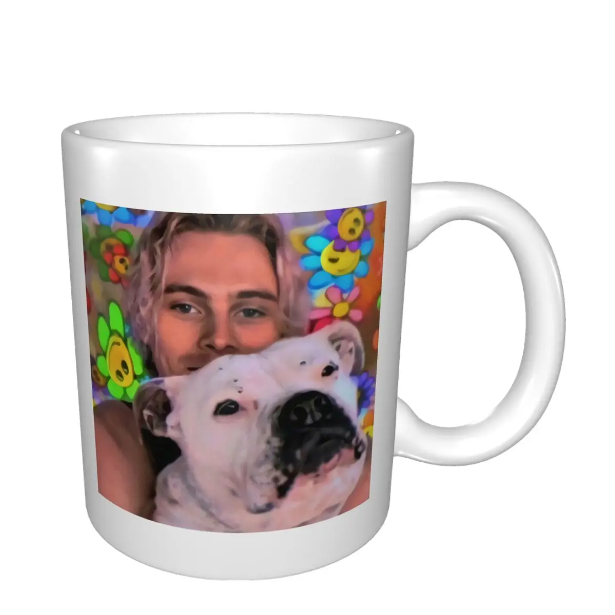 5 секунд лета люк хеммингз дикий цветок черный Майкл Клиффорд 5Sos кружка кофейная