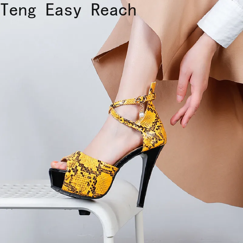 

2021 женская обувь высокого Сандалии на каблуке, женские туфли-лодочки из PU искусственной кожи, с открытым носком, ремешком и пряжкой, на высок...