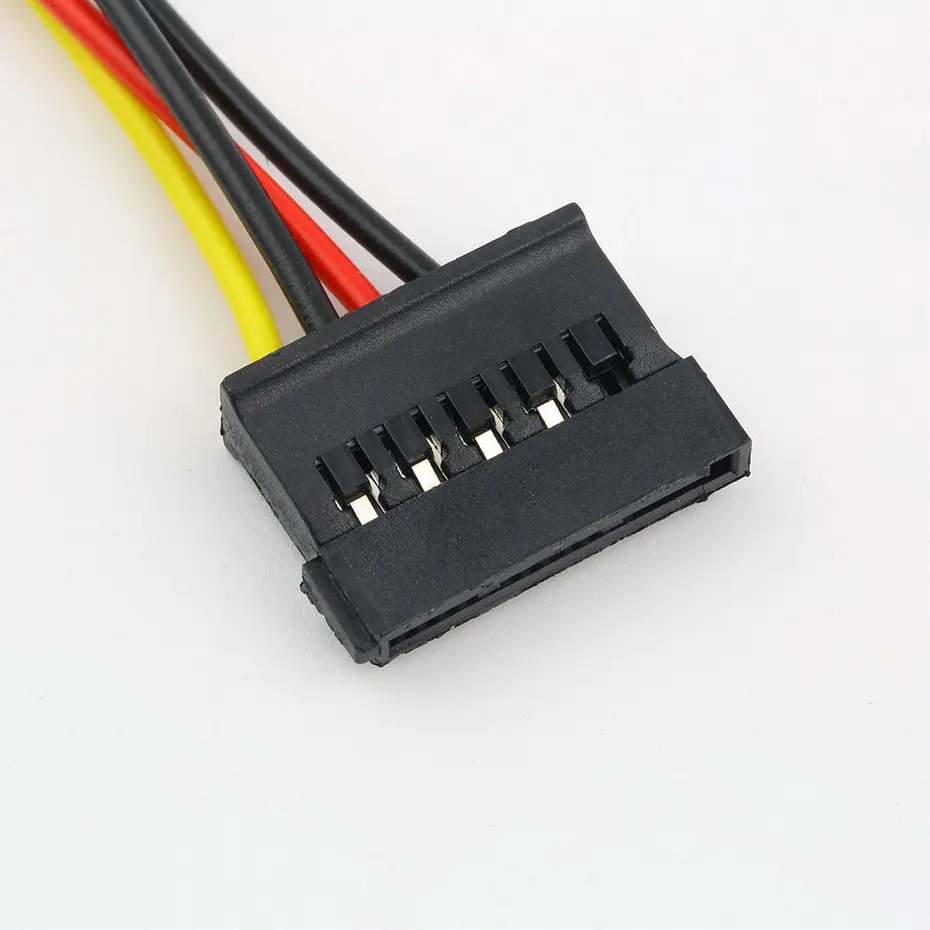 10pcs Serial ATA SATA 4 Pin IDE Molex to 2 of 15 HDD Power Adapter Cable Hot Worldwide Promotion  Компьютеры и