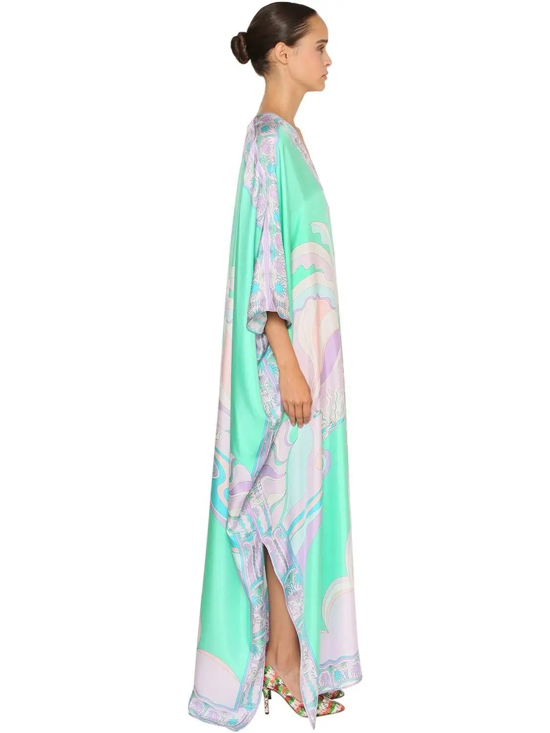 Новое Женское модное эластичное трикотажное свободное повседневное шелковое