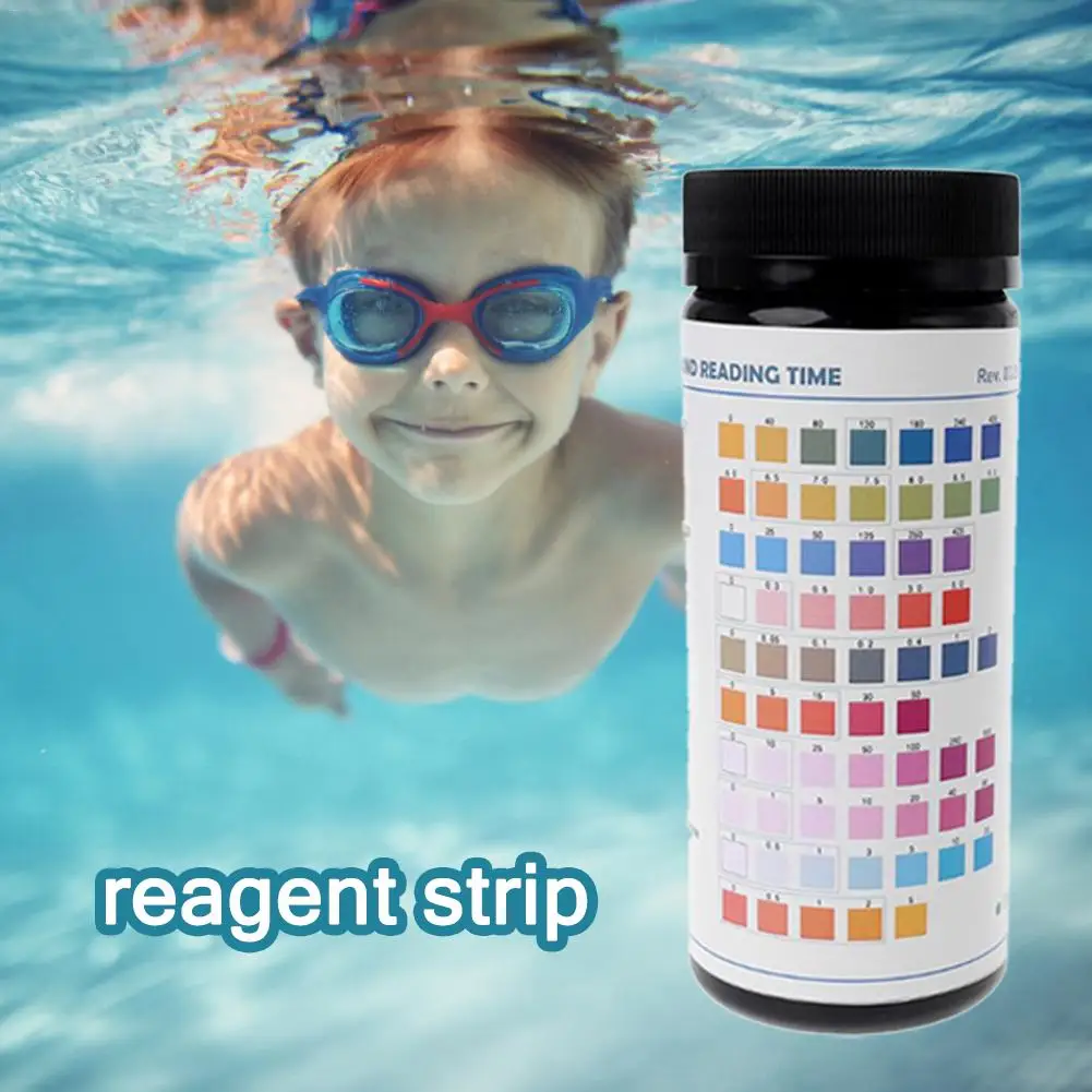 100 шт./коркор. тест полоска для воды фотореагентная полоса 10 в 1 Анализатор общая