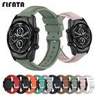 FIFATA силиконовый ремешок для Ticwatch Pro 3 браслет для Ticwatch Pro 2020  GTX  E2  S2 22 мм браслет на запястье спортивные часы ремешок Correa