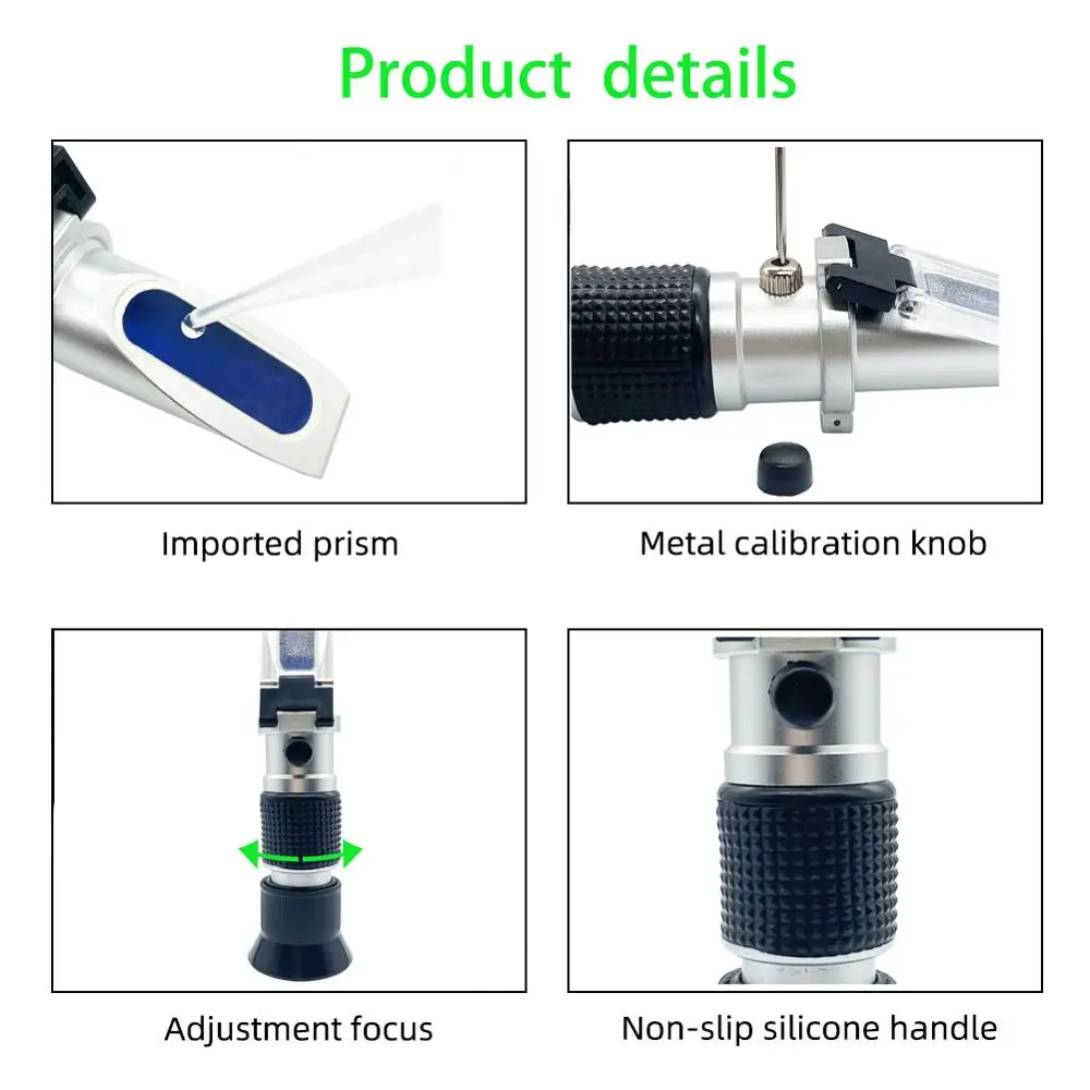 Ручной рефрактометр с широким диапазоном 0 90% Брикса содержание сахара в меде