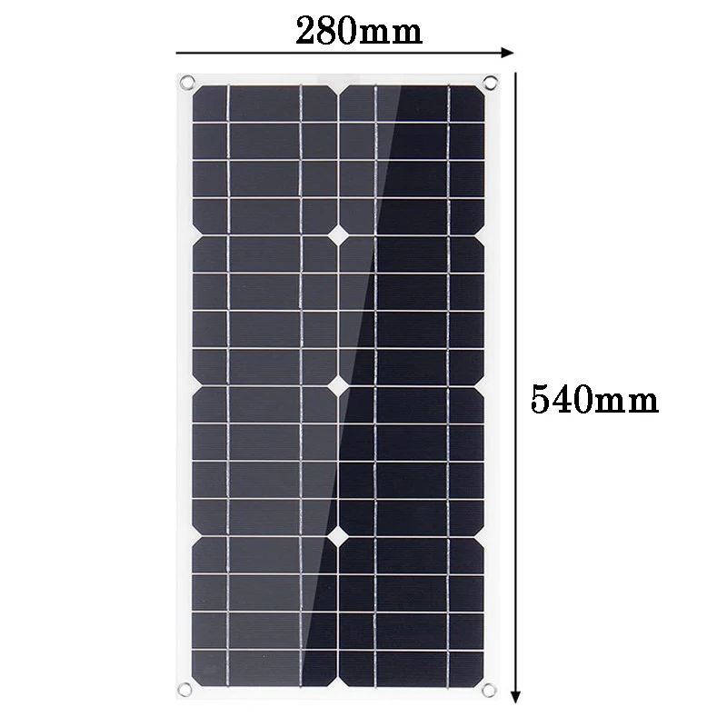 100W Панели солнечные 20A контроллер 12V Dual USB Автомобильное зарядное устройство