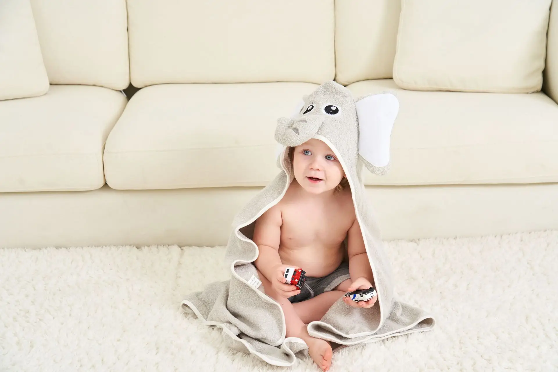 

Baby Bathrobe Cute Cartoon Elephant Blanket Kids Hooded Bathrobe Toddler Baby Bath Towel Newborn Baby Blanket Children Towel