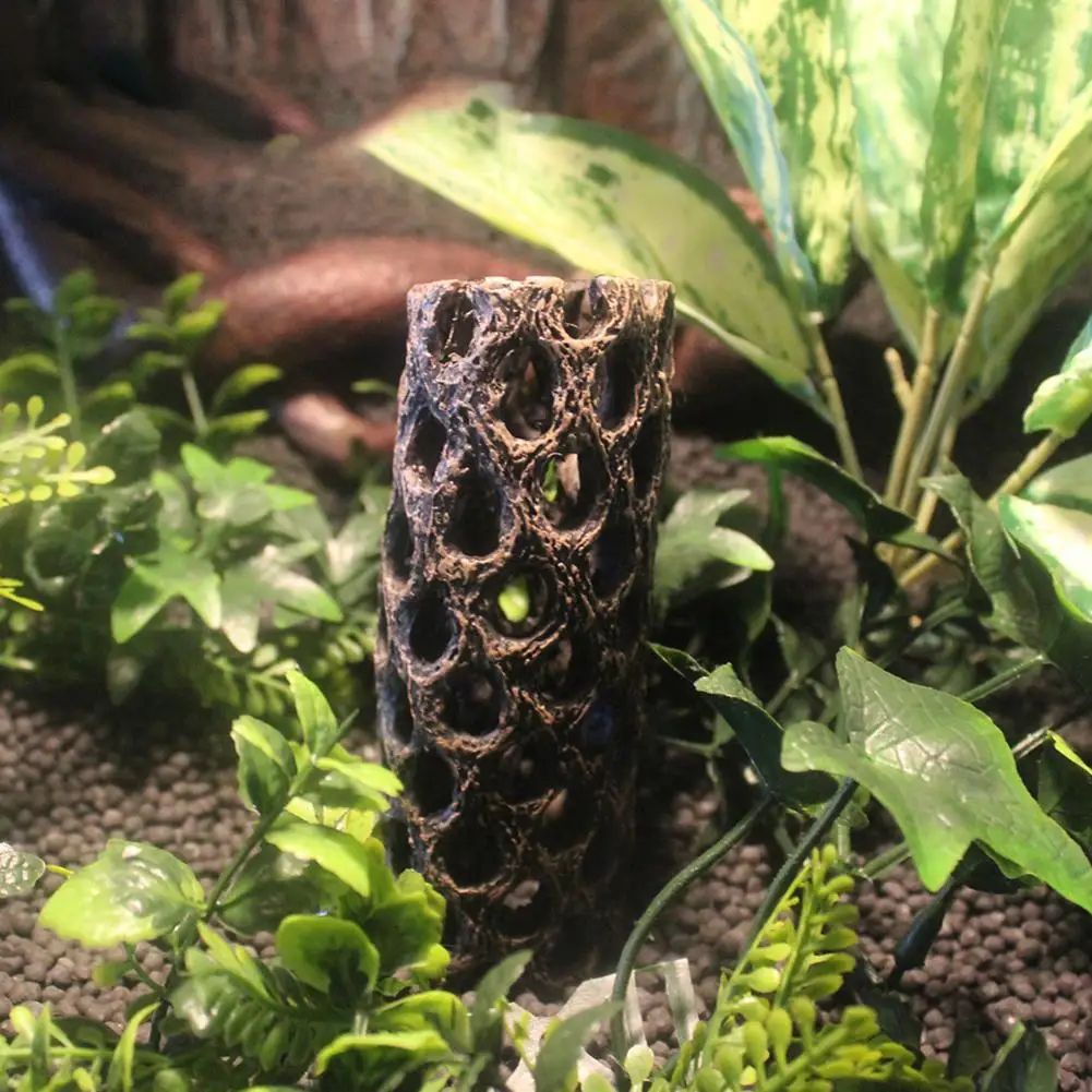 Аквариумные украшения для ландшафта домик рептилий смола искусственная пещера