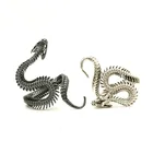 Кольцо змеиное в виде змеи для мужчин и женщин, ювелирное изделие в стиле ретро, змеиное кольцо, характерное изделие
