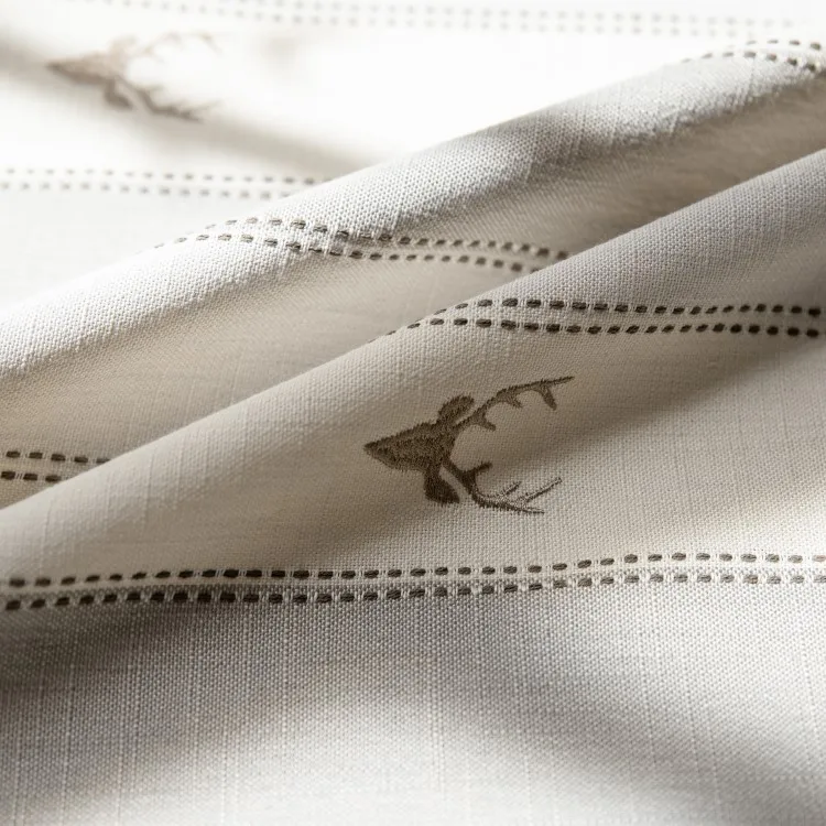 Простые современные скандинавские шторы с вышивкой в виде лося Детские