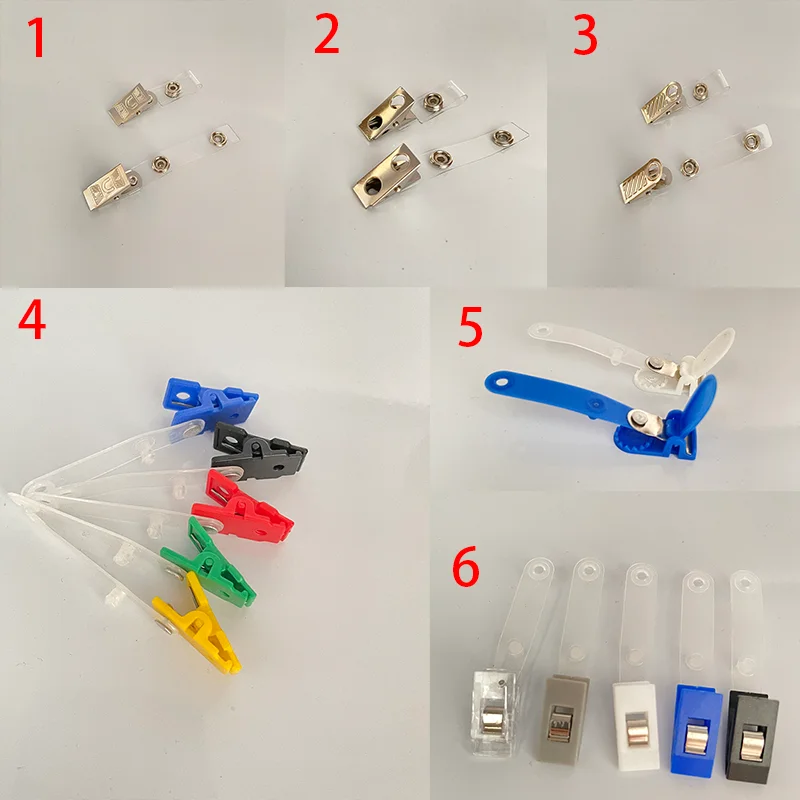 10 шт./лот держатель для идентификационной Карты по лучшей цене крючок-зажим
