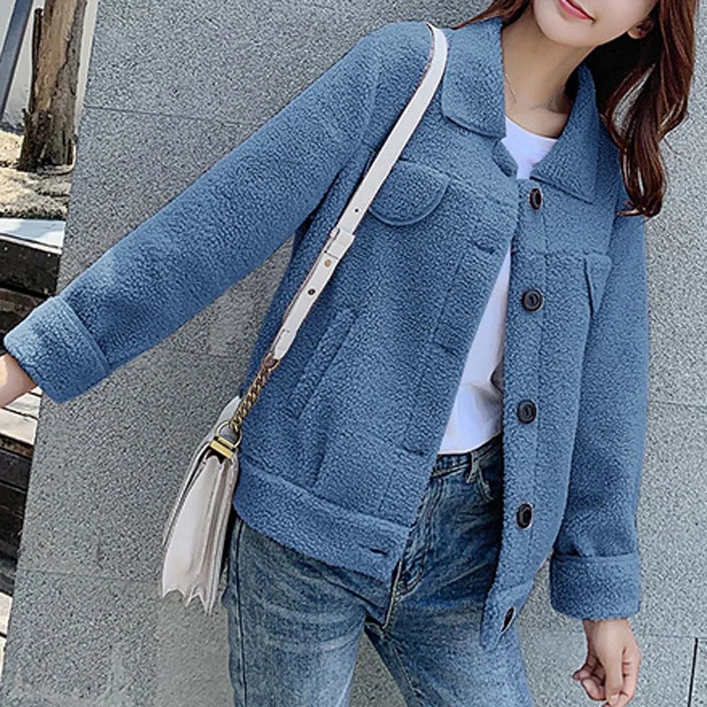 SAGACE зимнее женское пальто из искусственного флиса верхняя одежда теплая