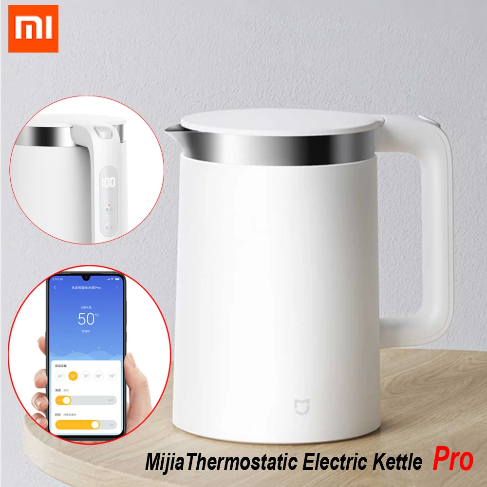 Умный электрический чайник Xiaomi Mijia MJHWSH0YM из нержавеющей стали термостатический