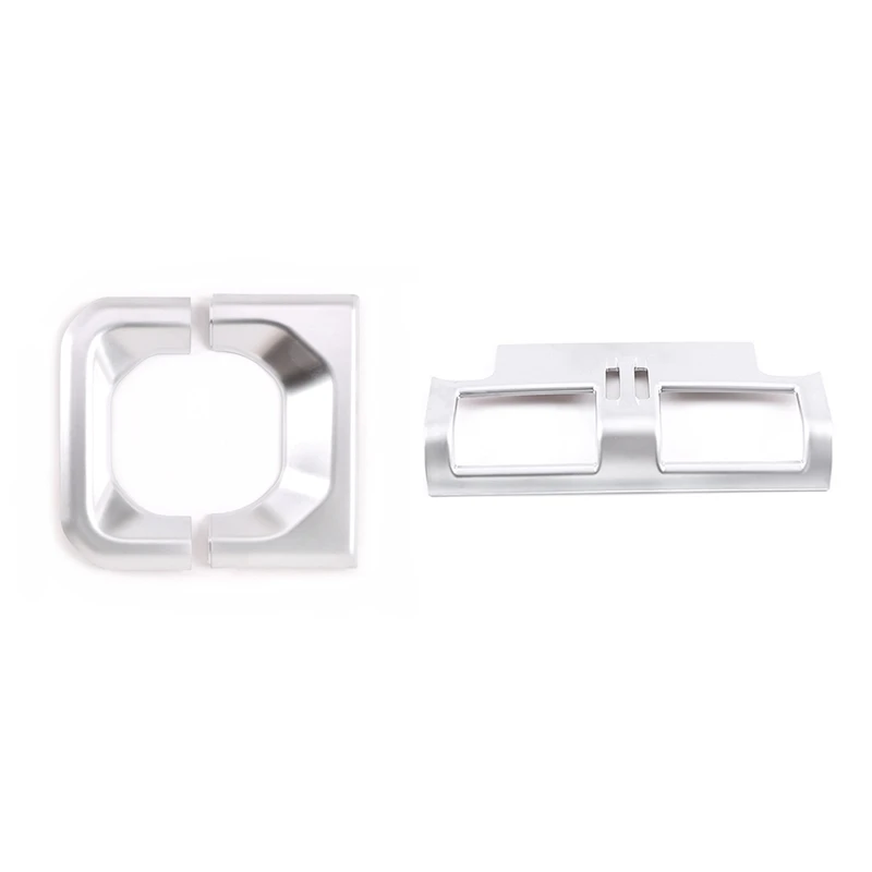 

Center Console Gear Shift Cover Trim with Armrest Box Back Row Air Outlet Cover for Land Rover Defender 110 130 2020