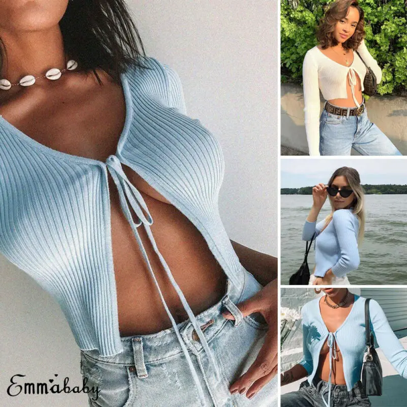 Модный сексуальный шикарный женский на шнуровке с бантом открытый клубный