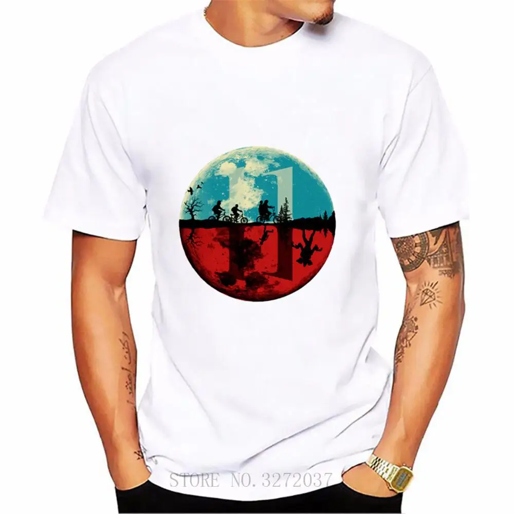 Футболка мужская хлопковая с коротким рукавом и принтом Луны|Мужские футболки| |