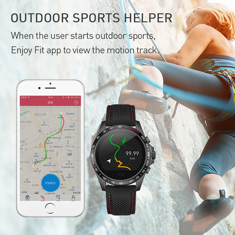 

BINSSAW 2019Smart Watch Support GPS Positioning Sports Waterproof Phone Call Heart Rate Tracker Men Women Watch For Android iOS