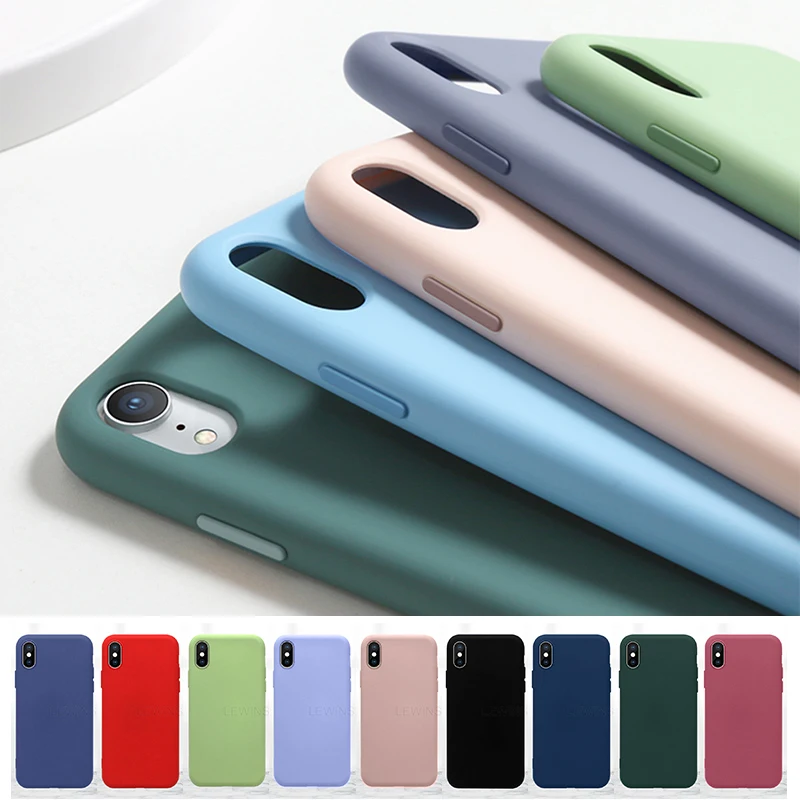Роскошный оригинальный жидкий силиконовый чехол для iPhone 7 8 6 6s Plus полная защита 11