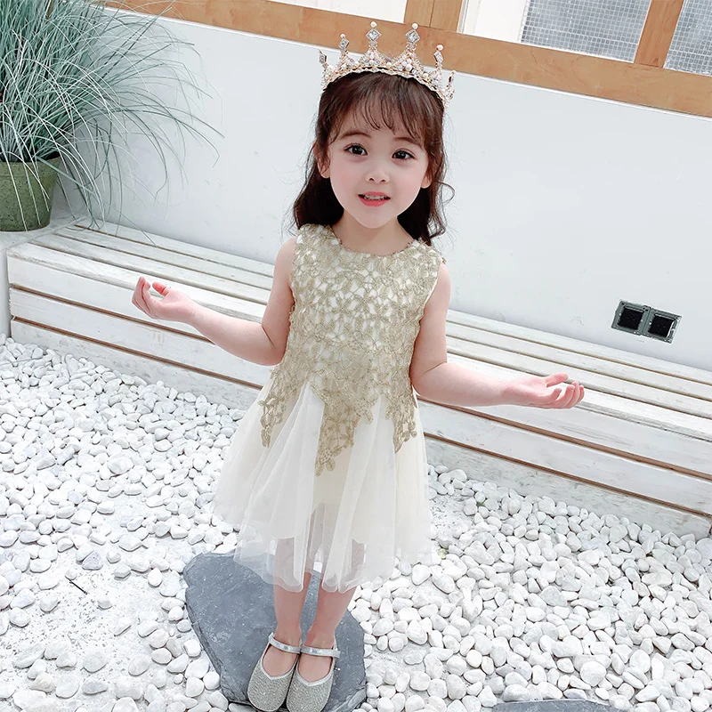 2020 summer new children's clothing little girl sweet sleeveless dress kids clothes cute casual style gauze princess | Детская