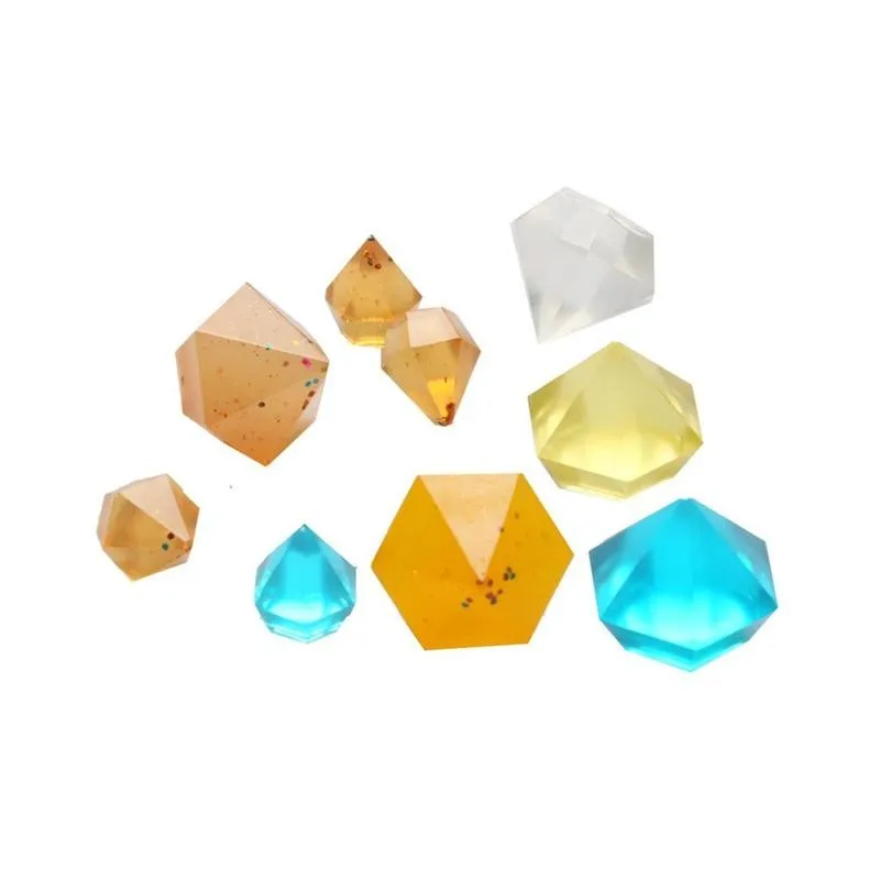 

DIY Diamond Silicone Mould Kit Jewelry Pendant Resin Casting Craft soap chocolate Making Molds