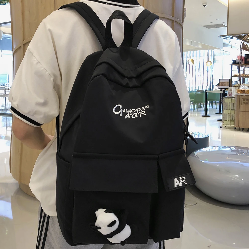 

Женский студенческий рюкзак для колледжа, милый женский трендовый школьный рюкзак, модные рюкзаки Kawaii для девушек, водонепроницаемые нейло...