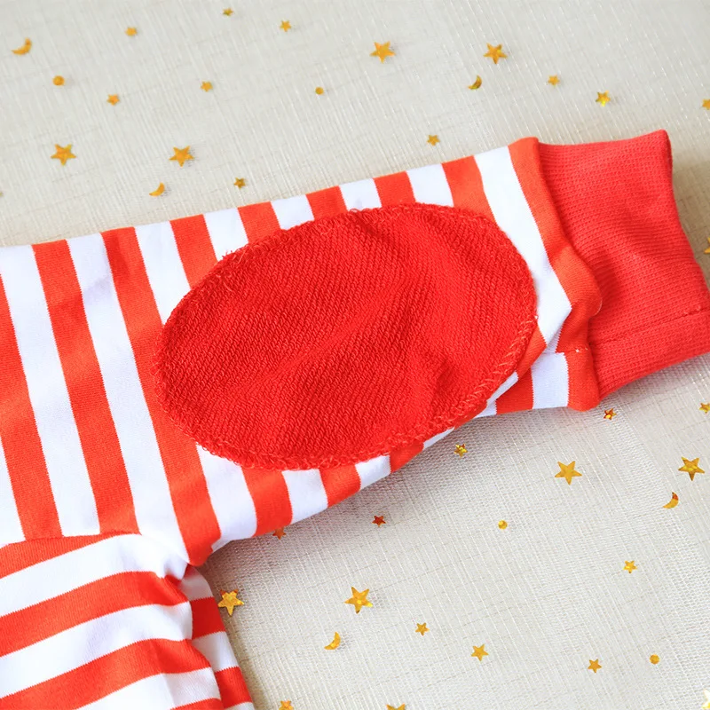 

Dog clothes spring and summer clothing for large dogs Striped zipper four-legged dog clothes Golden Shepherd dog clothes