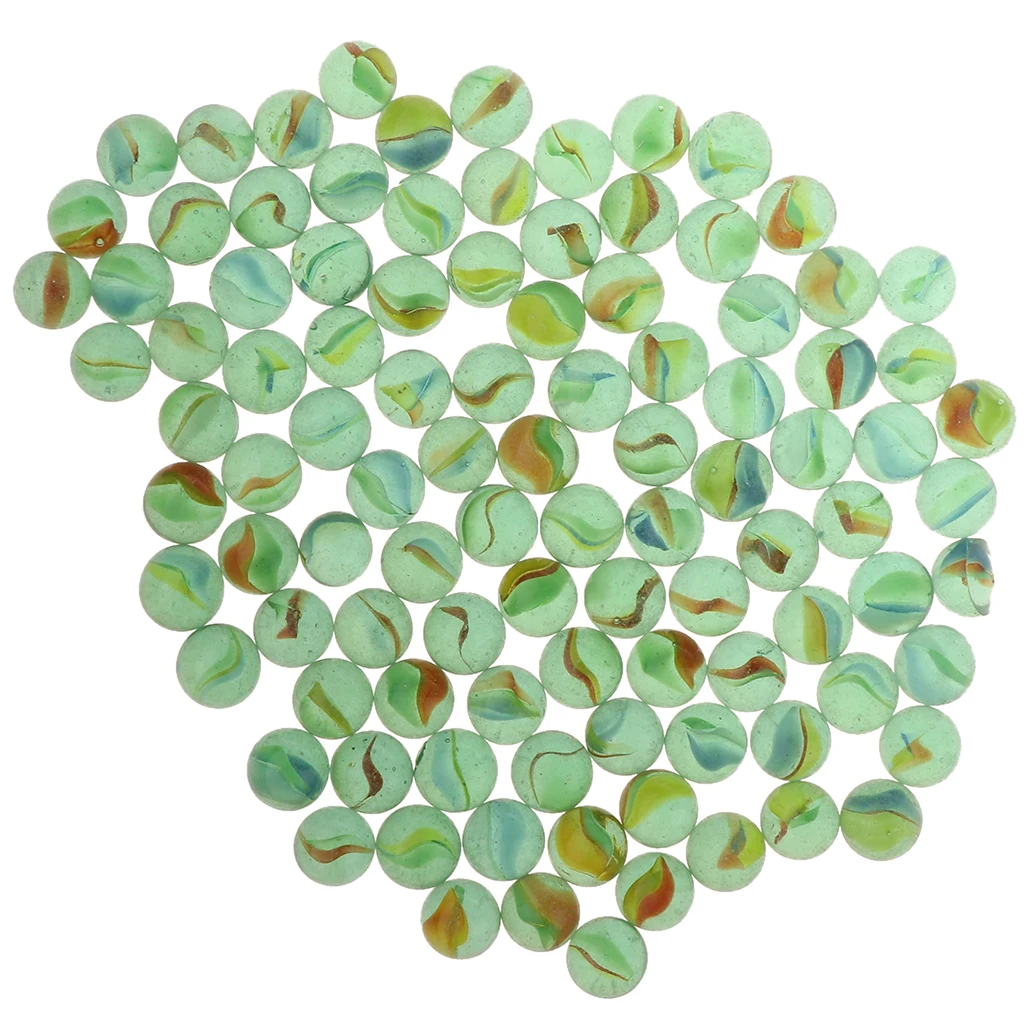 

Pack of 100 16mm Petal Glass Marbles, Marble Ball Run Game Toy, for Vase Filler, Table Scatter, Aquarium Decor