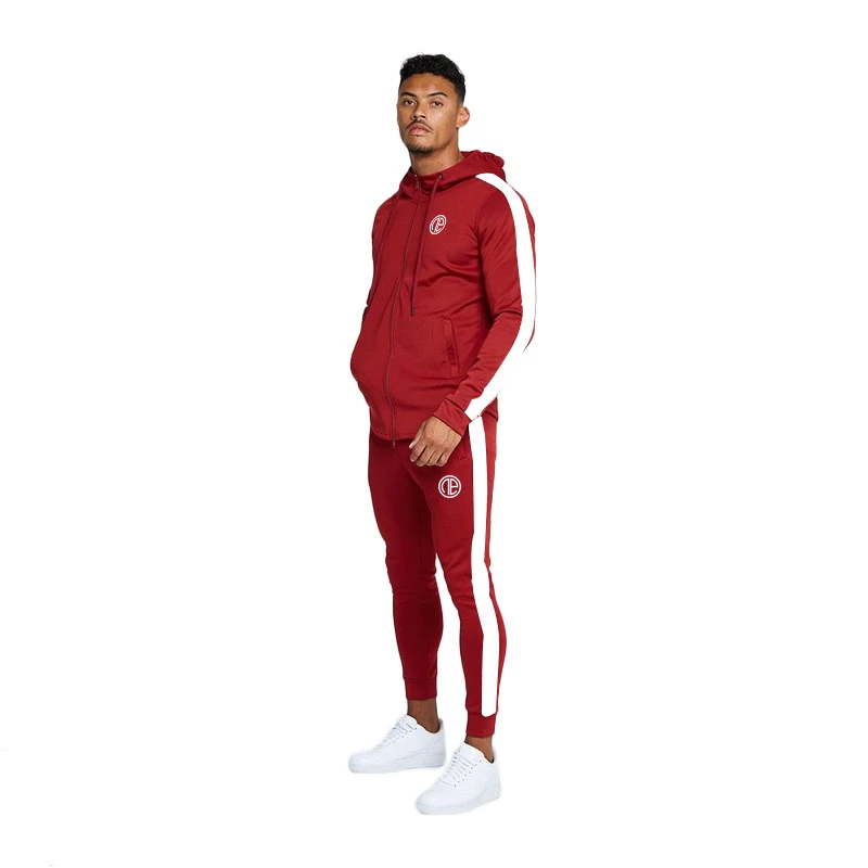 

Men Sports Wear Hoodies+Pants New Mens Set Long Sleeve Stand Collar Sweatshirt Sports Set Gyms tracksuit Clothes Brand Suit