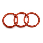 Красное Силиконовое уплотнительное кольцо OD 10-70 мм, 10 шт., толщина 3 мм, пищевое уплотнительное кольцо, водонепроницаемое и изолированное-35 -200 