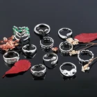 Винтажное кольцо с лягушкой, регулируемое, серебристого цвета, со смайликом, для творчества, в стиле панк, хип-хоп, мужские ювелирные изделия, подарок 2021