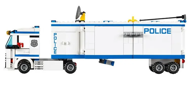 

394pcs City Police Mobile Station Truck Building Blocks Educational Bricks 60044 Toys For Children Christmas birthday Gifts